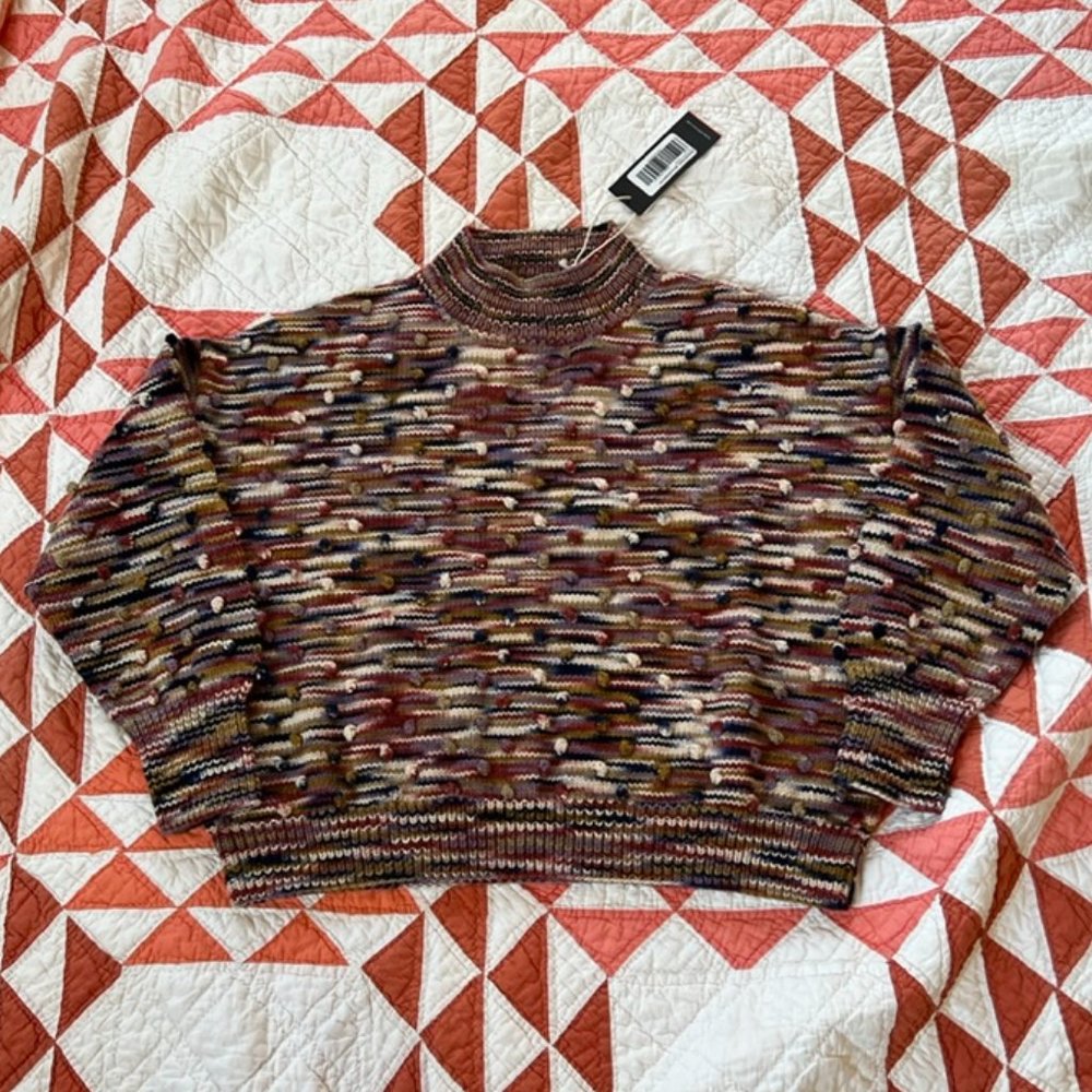 Misha & Puff Solstice Spacedye Popcorn Sweater XS NWT